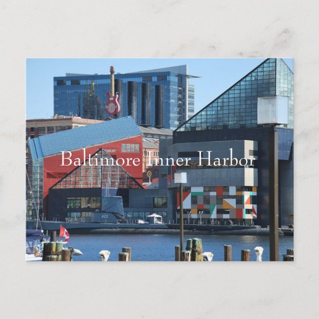 Carte Postale Port intérieur de Baltimore (Devant)