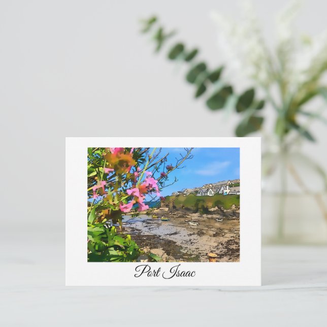Carte Postale Port Isaac Cornwall Harbour Friends P (Debout devant)