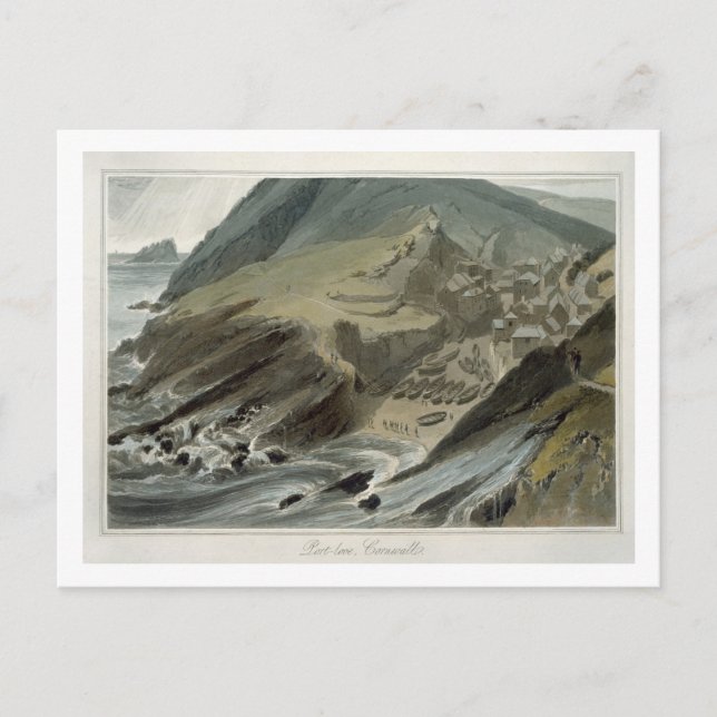 Carte Postale Port Looe, Cornouailles, frais 'A voyage Around et (Devant)