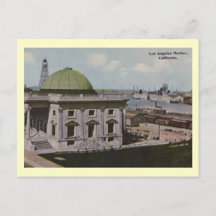 Carte Postale Port, Los Angeles, Californie Vintage