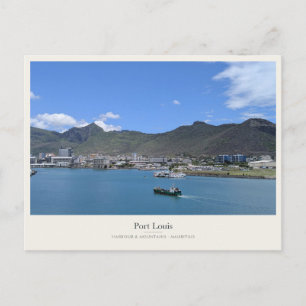 Carte Postale Port-Louis Harbour sous les montagnes