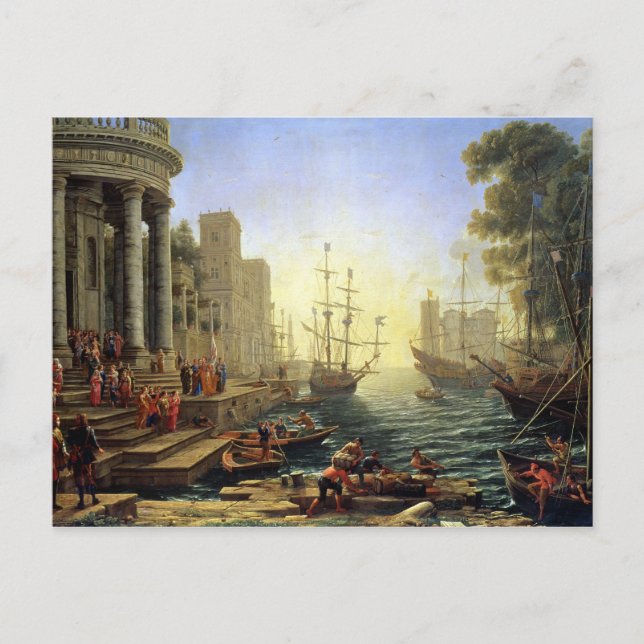 Carte Postale Port maritime avec l'embarquement de St. Ursula (Devant)