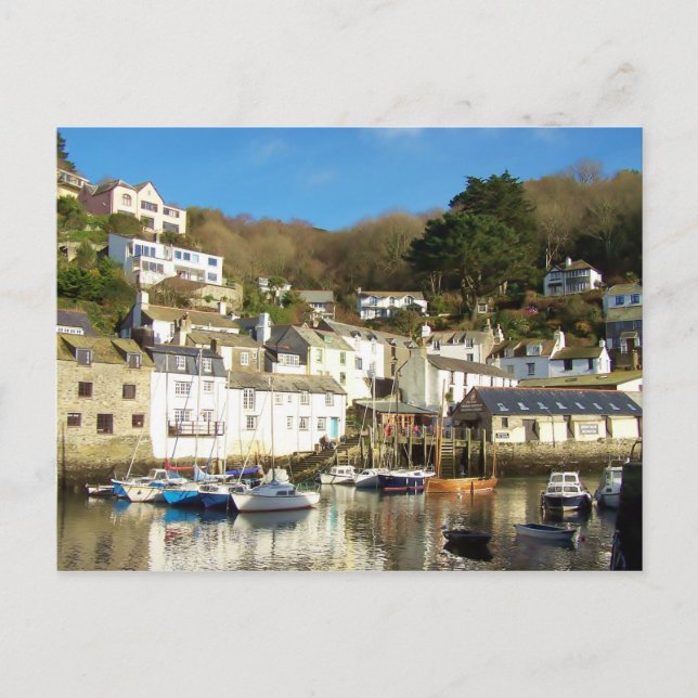 Carte Postale Port Polperro Cornwall Angleterre (Devant)