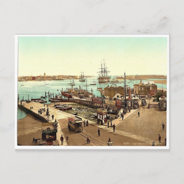 Carte Postale Port, Portsmouth, Angleterre classique Photochrom (Devant)