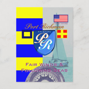 Carte Postale Port Richman Vents Faciles Après Mer États-Unis