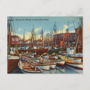 Carte Postale Port vintage Gloucester, Massachusetts