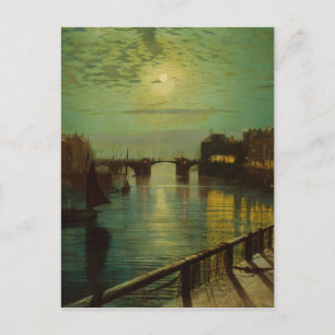 Carte Postale Port Whitby par Moonlight John Atkinson Grimshaw