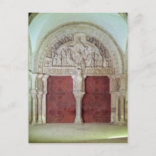 Carte Postale Portail central Église Narthex Sainte-Madelaine