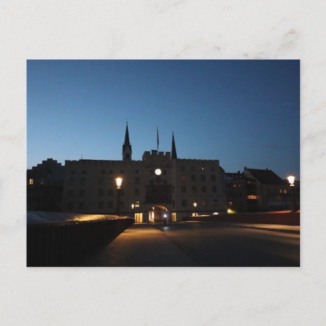 Carte Postale Portail historique Brucktor à Wasserburg am Inn (Devant)