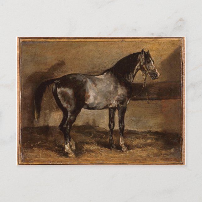 Carte Postale Porte à cheval gris par Theodore Gericault (Devant)