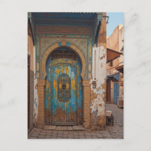 Carte Postale Porte à Fès Maroc Voyage