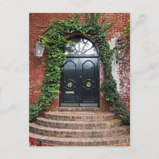 Carte Postale Porte Archée Encadrée D'Ivy