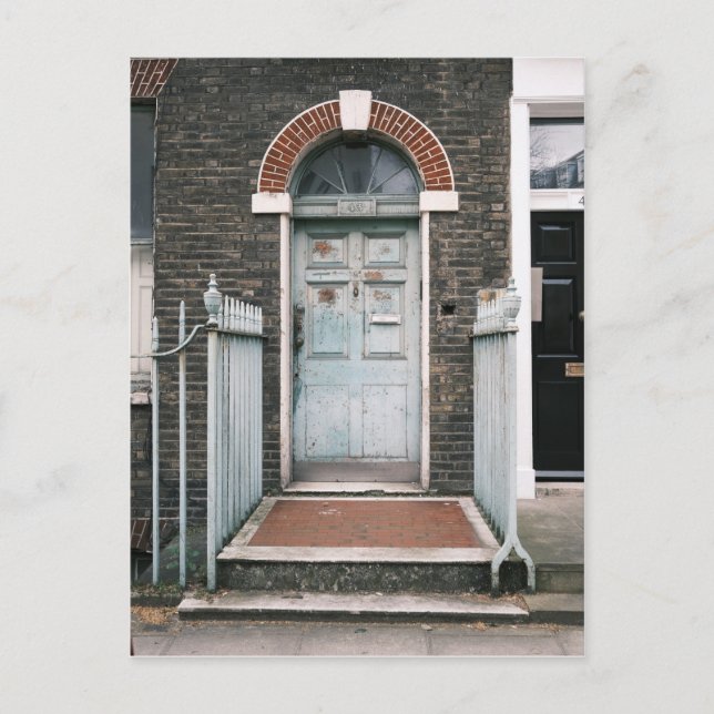 Carte Postale Porte avant, Fitzrovia, Londres Royaume-Uni (Devant)