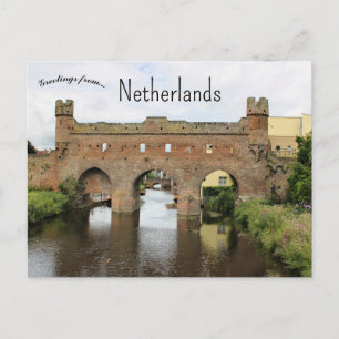 Carte Postale Porte Berkel Zutphen Pays-Bas