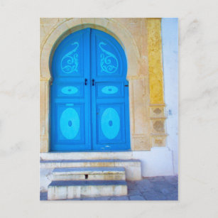 Carte Postale Porte bleue