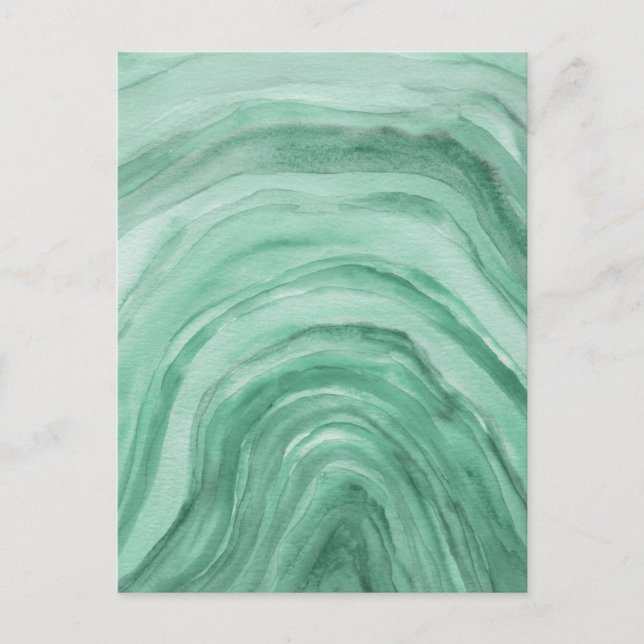 Carte Postale Porte d'aquarelle Abstraite Sage Green (Devant)