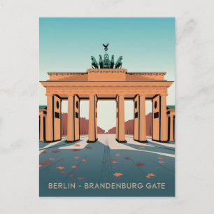 Carte Postale Porte de Berlin Brandebourg vintage