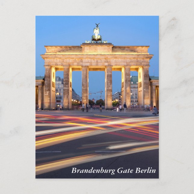 Carte Postale Porte de Brandebourg à Berlin (Devant)
