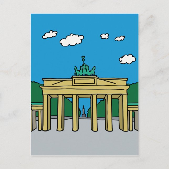 Carte Postale Porte de Brandebourg à Berlin (Devant)