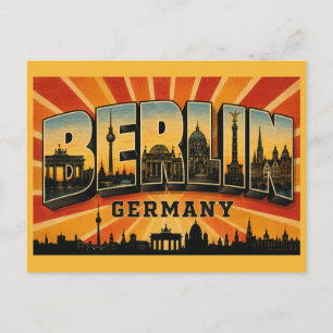 Carte Postale Porte de Brandebourg à Berlin en Allemagne