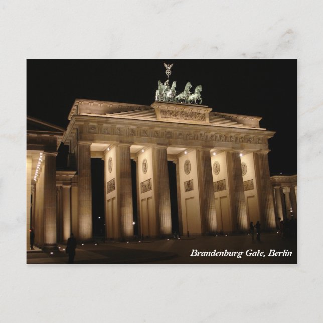 Carte Postale Porte de Brandebourg, Berlin (Devant)