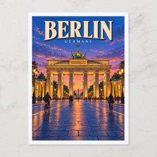 Carte Postale Porte de Brandebourg Berlin Allemagne Souvenir