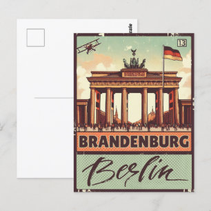 Carte Postale Porte de Brandebourg - porte de berlin, berlin