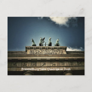 Carte Postale Porte de Brandebourg Quadriga Vue en Berlin, Allem