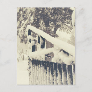 Carte Postale Porte de cime d'hiver