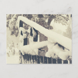 Carte Postale Porte de cime d'hiver