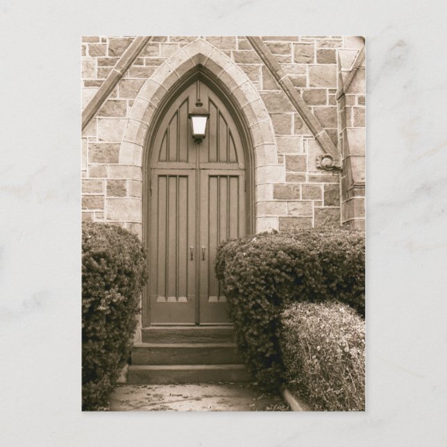 Carte Postale Porte de l'église (Devant)