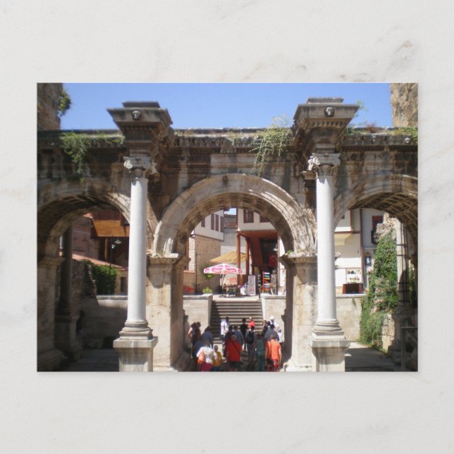 Carte Postale Porte de l'empereur romain Hadrien (Devant)