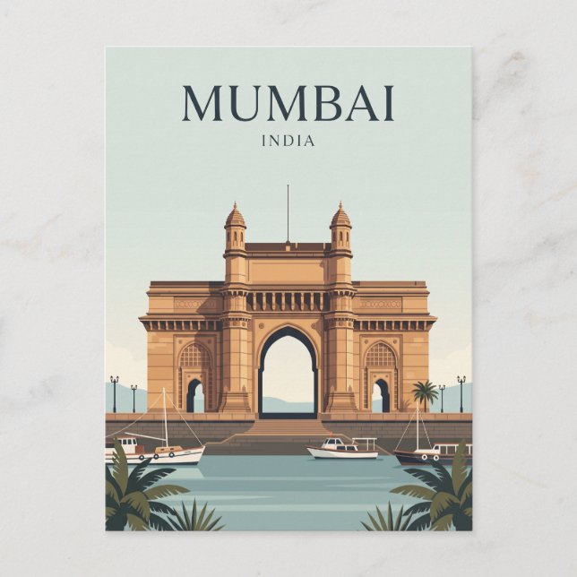 Carte Postale Porte de l'Inde (Devant)
