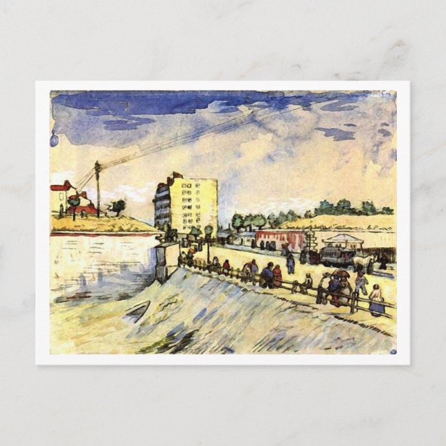 Carte Postale Porte de Paris Ramparts, Vincent van Gogh (Devant)