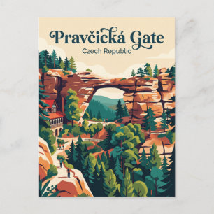 Carte Postale Porte de Pravčická République tchèque