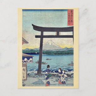 Carte Postale Porte d'Enoshima à Sagami par Ando, Hiroshige