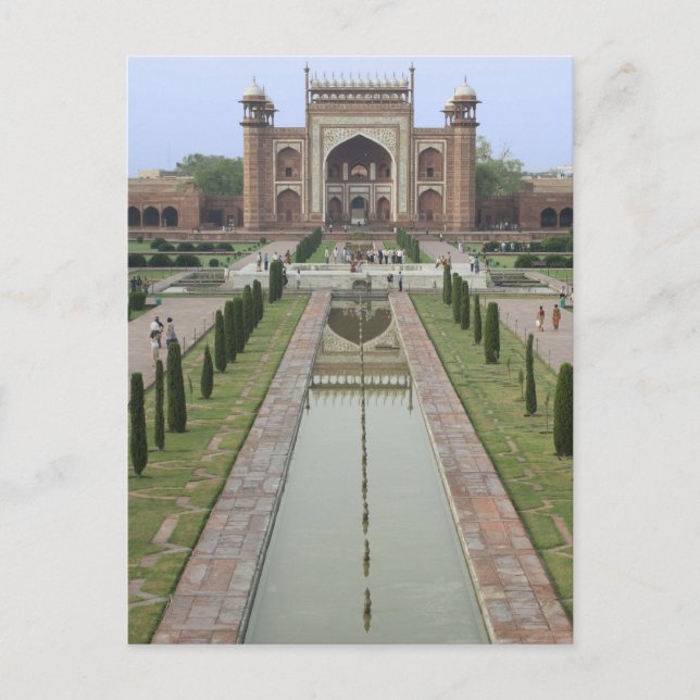 Carte Postale Porte d'entrée de Taj Mahal, Inde (Devant)