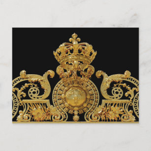 Carte Postale Porte d'or isolée du château de Versailles - Franc