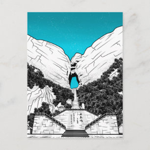 Carte Postale Porte du Ciel de Tianmen CHINE