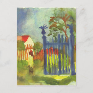 Carte Postale Porte du jardin par August Macke