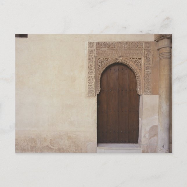 Carte Postale Porte du palais de l'Alhambra à Grenade, Espagne (Devant)