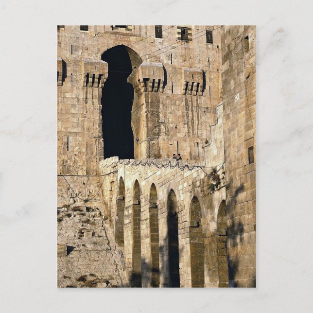 Carte Postale Porte du Qala (forteresse) du XIIe siècle, Alepp (Devant)