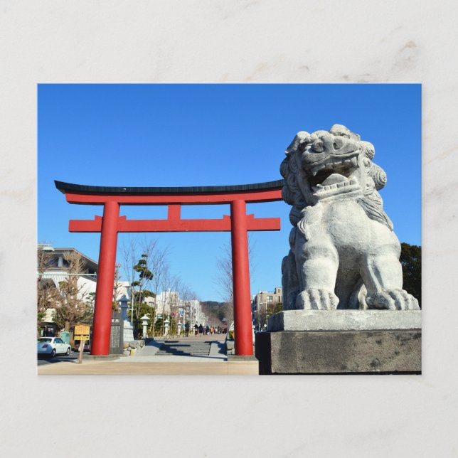 Carte Postale Porte du Sanctuaire : Tsurugaoka Hachiman-gu, Kama (Devant)