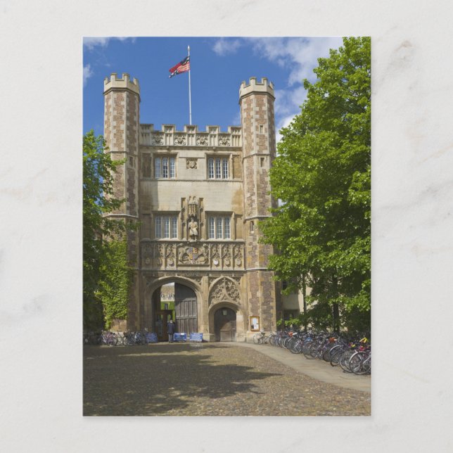 Carte Postale Porte du Trinity College et rangées de vélos, (Devant)