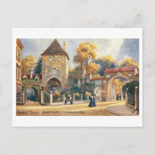 Carte Postale Porte Emmeramer vintage à Ratisbonne, Allemagne
