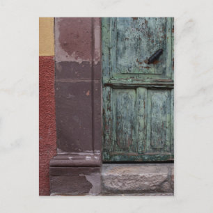 Carte Postale Porte en bois Abstrait