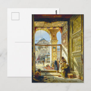 Carte Postale Porte Grande Mosquée omeyyade Damas Bauernfeind