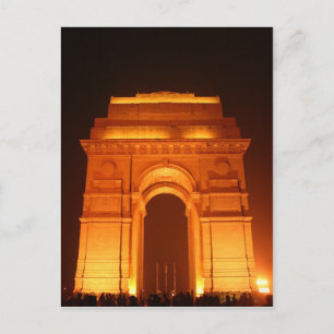 Carte Postale Porte Inde Delhi Inde