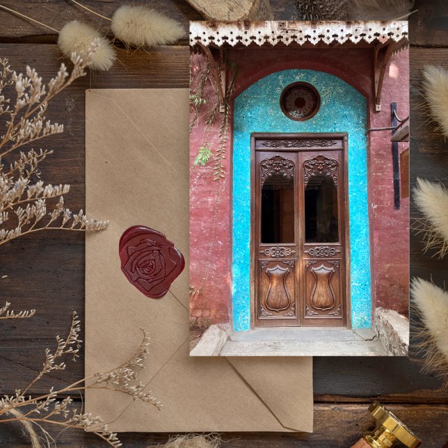 Carte Postale Porte indienne Haveli (Créateur téléchargé)