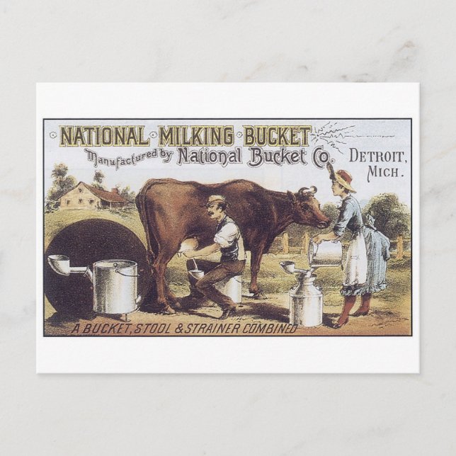 Carte Postale Porte-lait national Detroit Michigan (Devant)